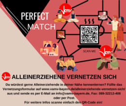 #vamvbayern: Poster für "Alleinerziehende vernetzen sich"