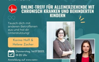 #vamvbayern: Online-Austausch für Alleinerziehende mit chronisch kranken und behinderten Kindern