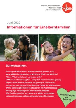 #vamvbayern: Neue Ausgabe "Informationen für Einelternfamilien"