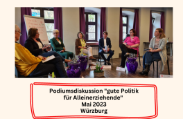#Podiumsdiskussion „Gute Politik für Alleinerziehende“ - großer Erfolg in Würzburg
